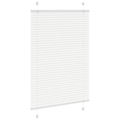 Plissee Weiß 85x100 cm Stoffbreite 84,4 cm Polyester