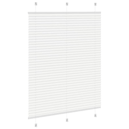 Plissee Weiß 105x100 cm Stoffbreite 104,4 cm Polyester