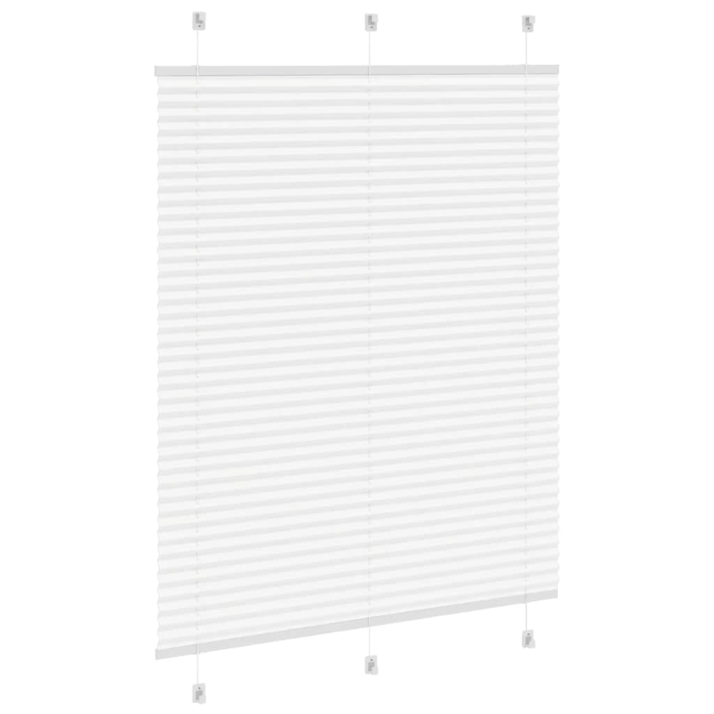 Plissee Weiß 110x100 cm Stoffbreite 109,4 cm Polyester