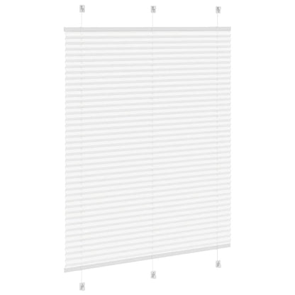 Plissee Weiß 110x100 cm Stoffbreite 109,4 cm Polyester