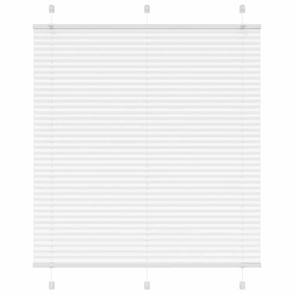 Plissee Weiß 115x100 cm Stoffbreite 114,4 cm Polyester