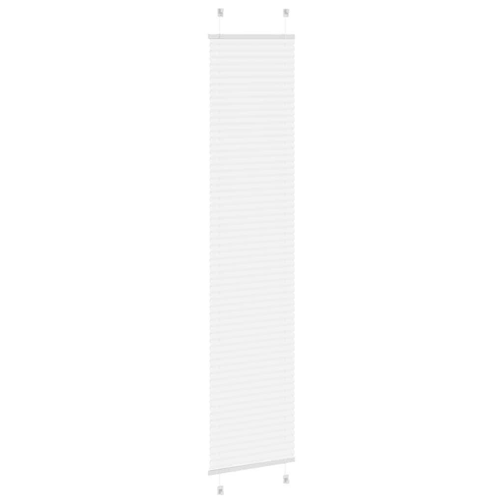 Plissee Weiß 45x200 cm Stoffbreite 44,4 cm Polyester