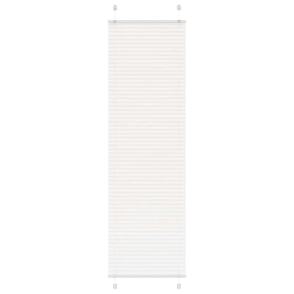 Plissee Weiß 60x200 cm Stoffbreite 59,4 cm Polyester