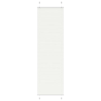 Plissee Weiß 65x200 cm Stoffbreite 64,4 cm Polyester