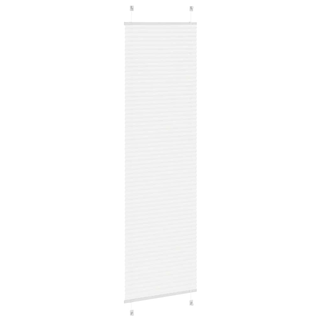 Plissee Weiß 65x200 cm Stoffbreite 64,4 cm Polyester
