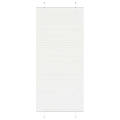 Plissee Weiß 90x200 cm Stoffbreite 89,4 cm Polyester