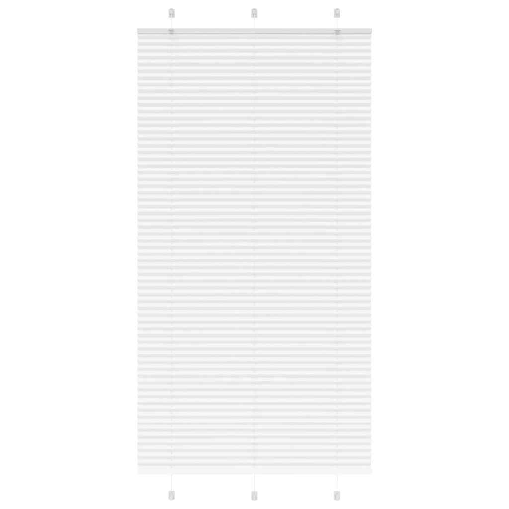 Plissee Weiß 110x200 cm Stoffbreite 109,4 cm Polyester