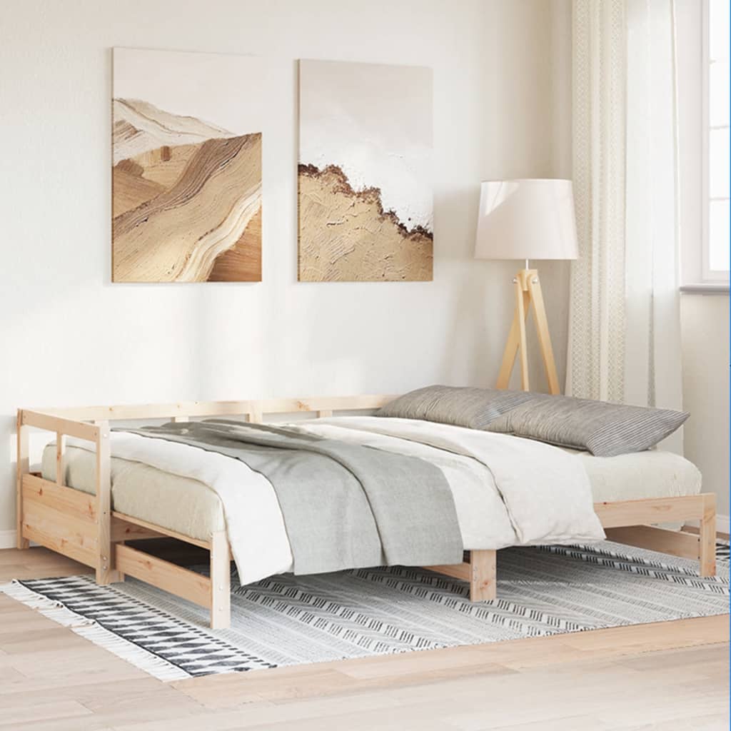 Lit de repos sans matelas 80x200 cm en pin massif