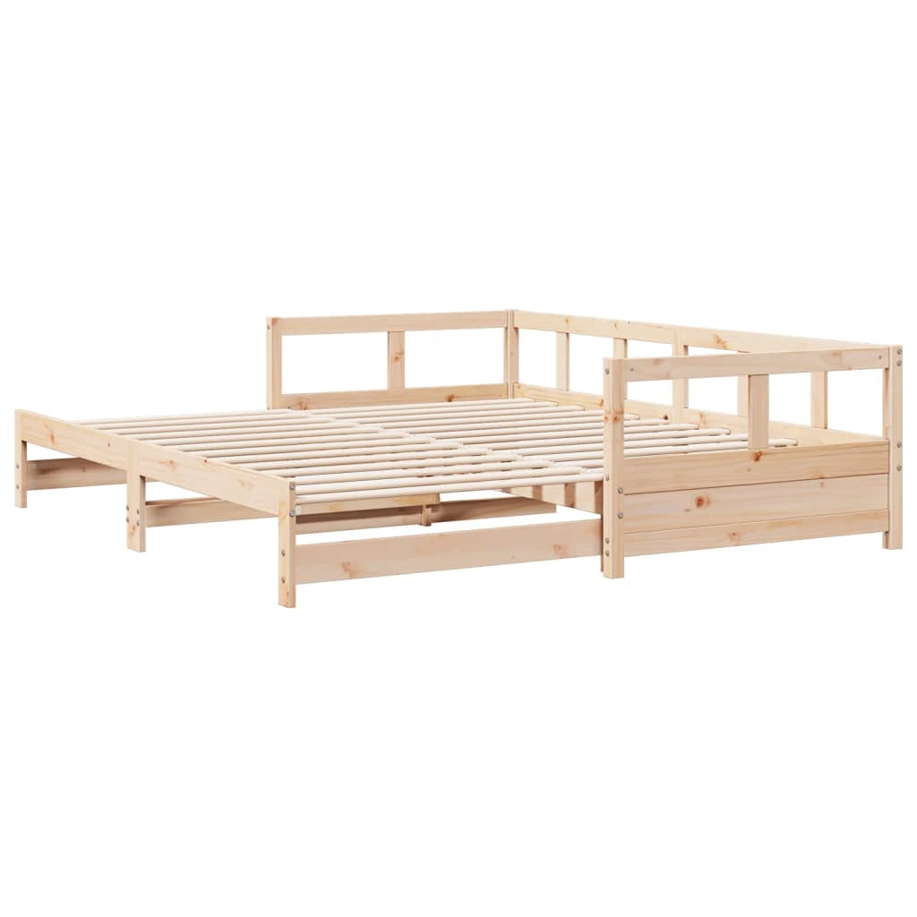 Lit de repos sans matelas 80x200 cm en pin massif