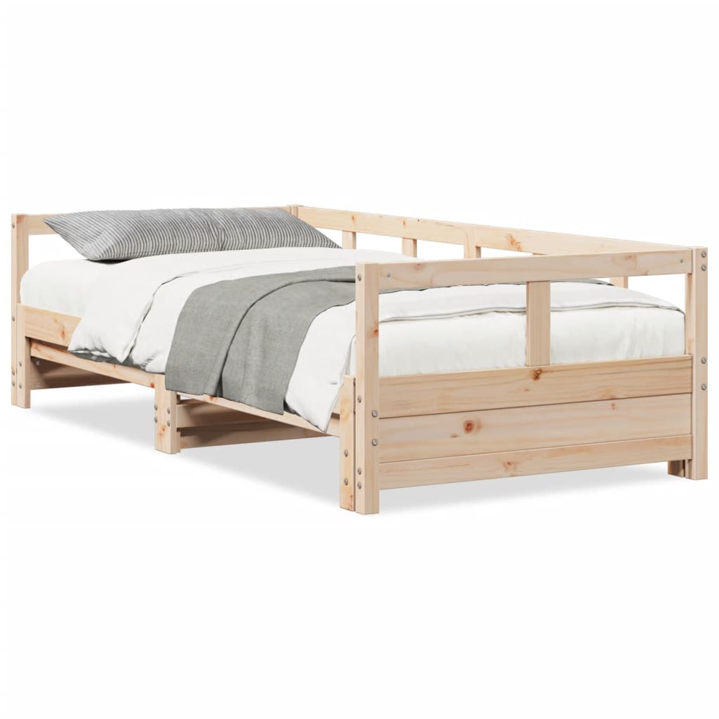 Lit de repos sans matelas 90x200 cm en pin massif