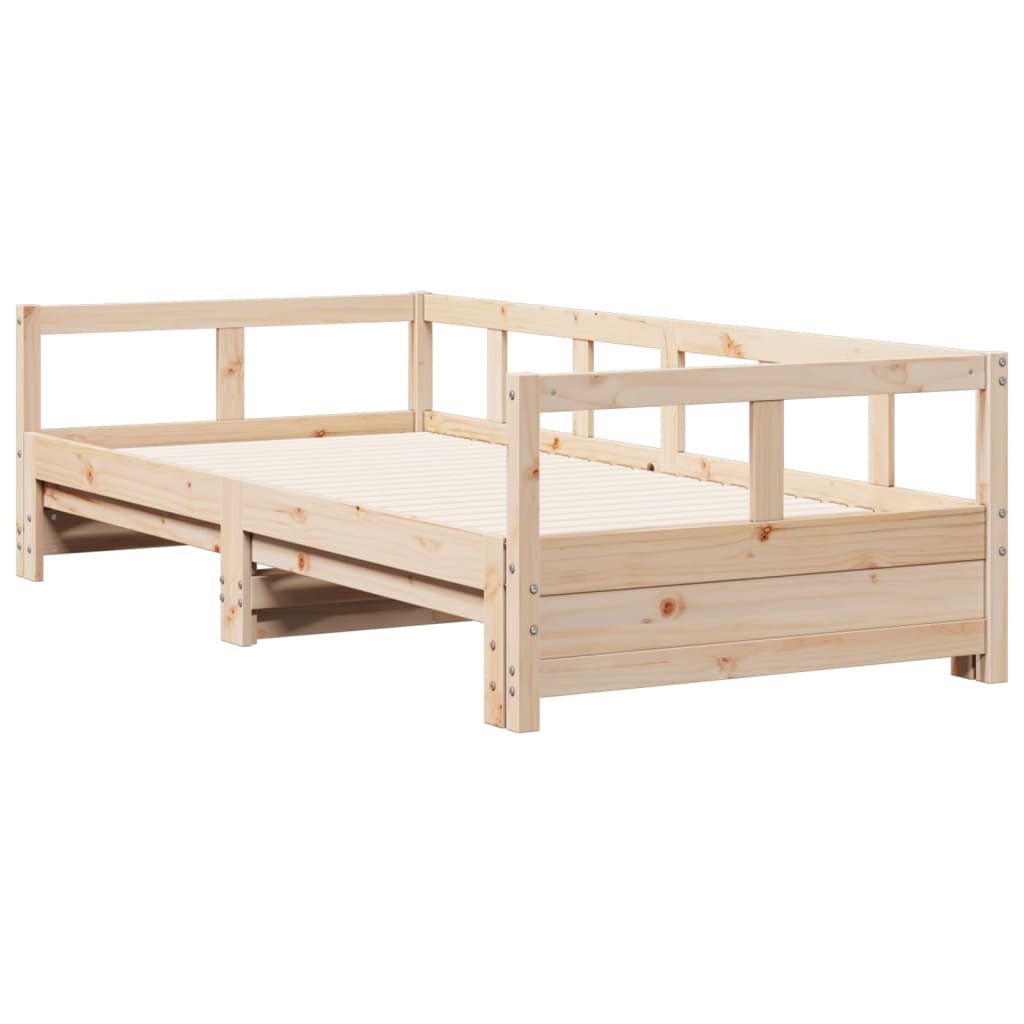 Lit de repos sans matelas 90x200 cm en pin massif