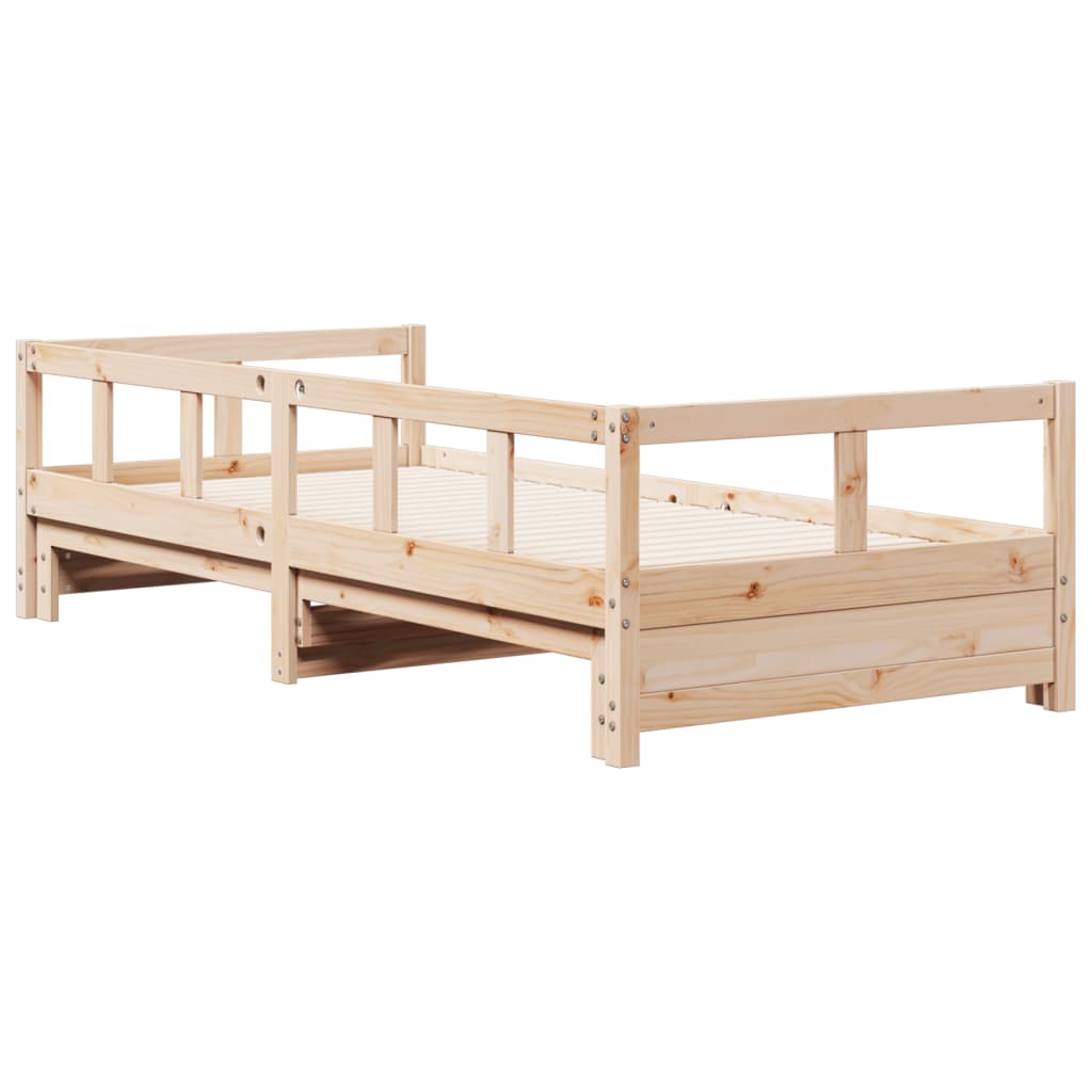 Lit de repos sans matelas 90x200 cm en pin massif