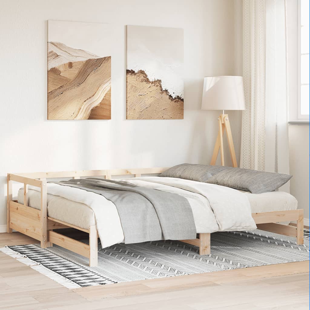 Lit de repos sans matelas 90x190 cm en pin massif