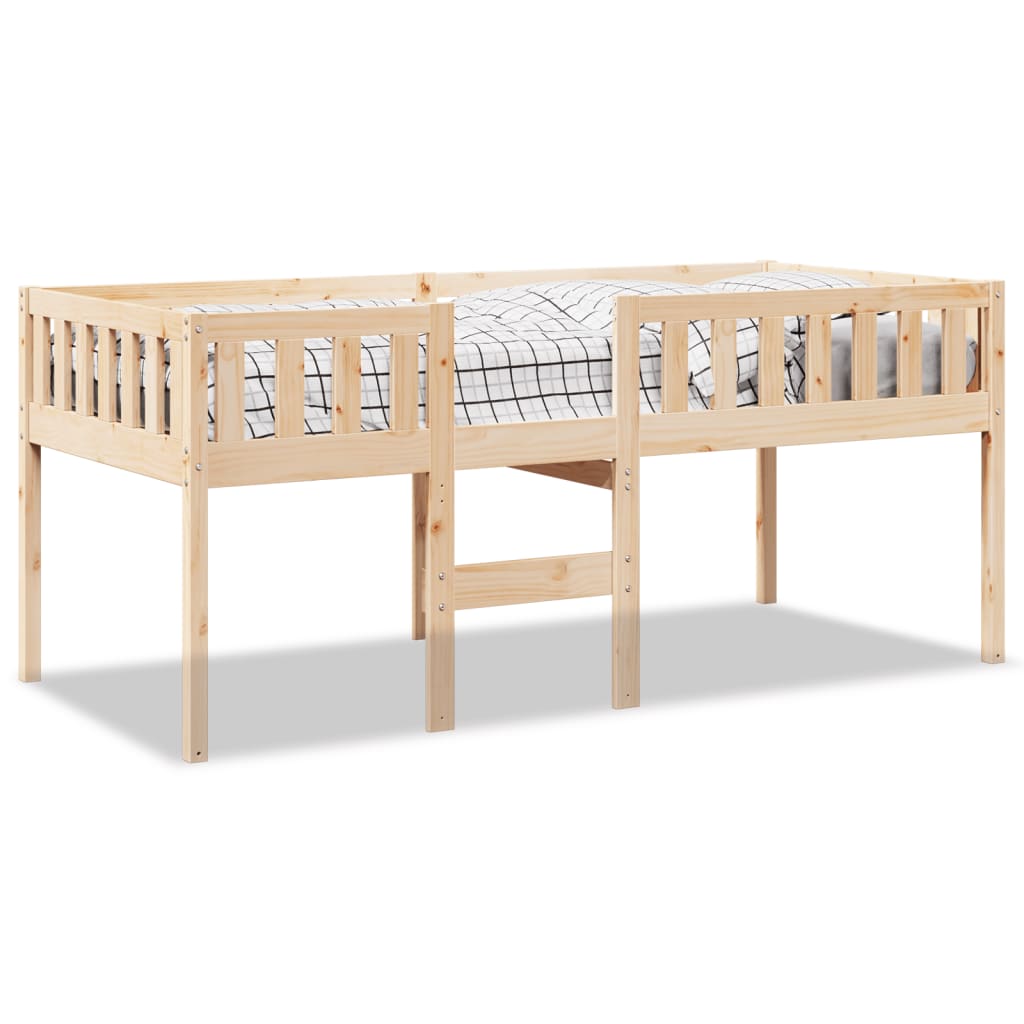 Lit enfant sans matelas 75x190 cm en pin massif