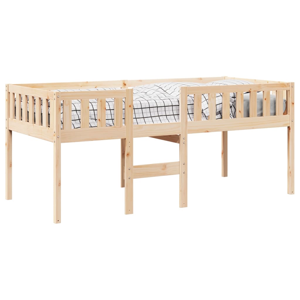 Lit enfant sans matelas 75x190 cm en pin massif