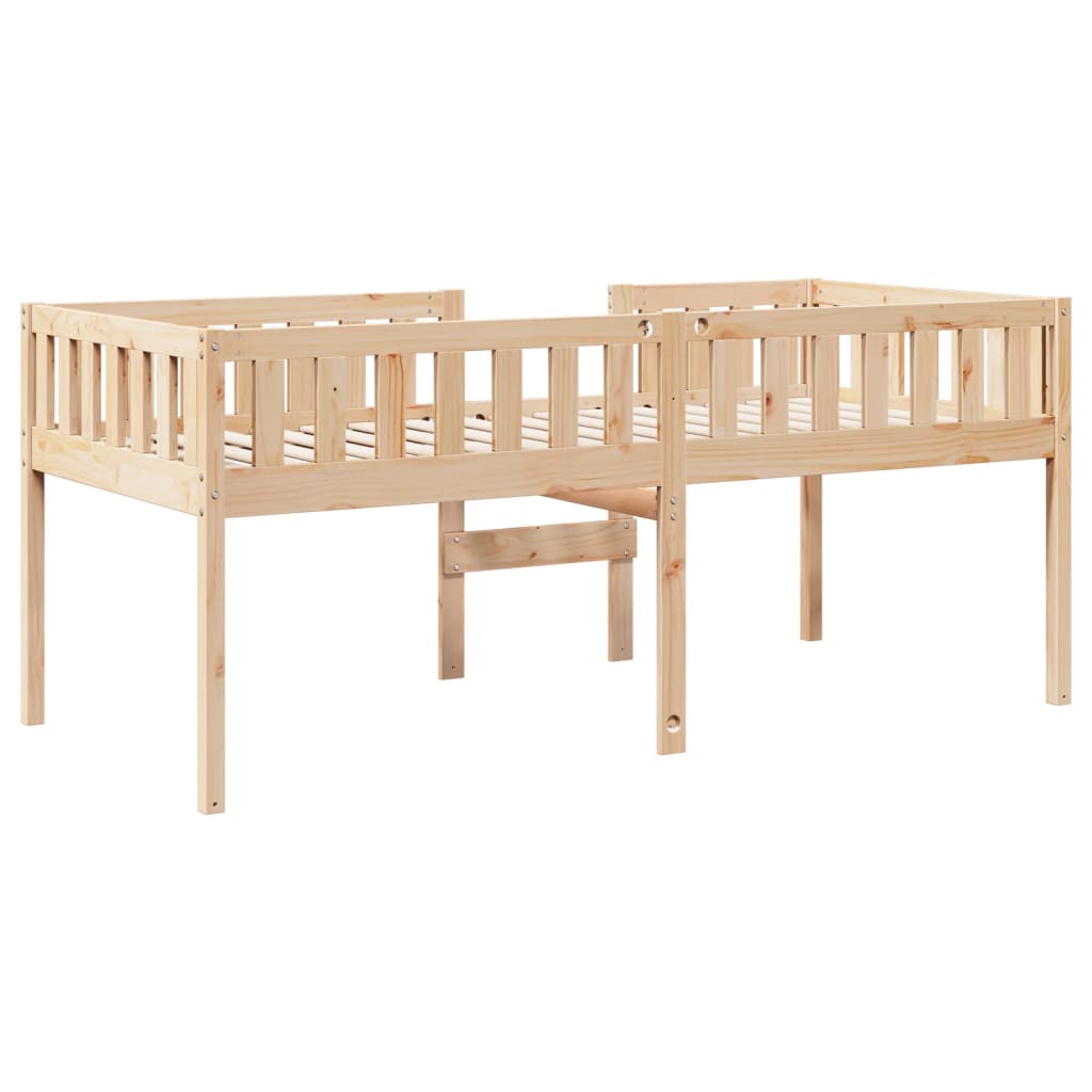 Lit enfant sans matelas 75x190 cm en pin massif