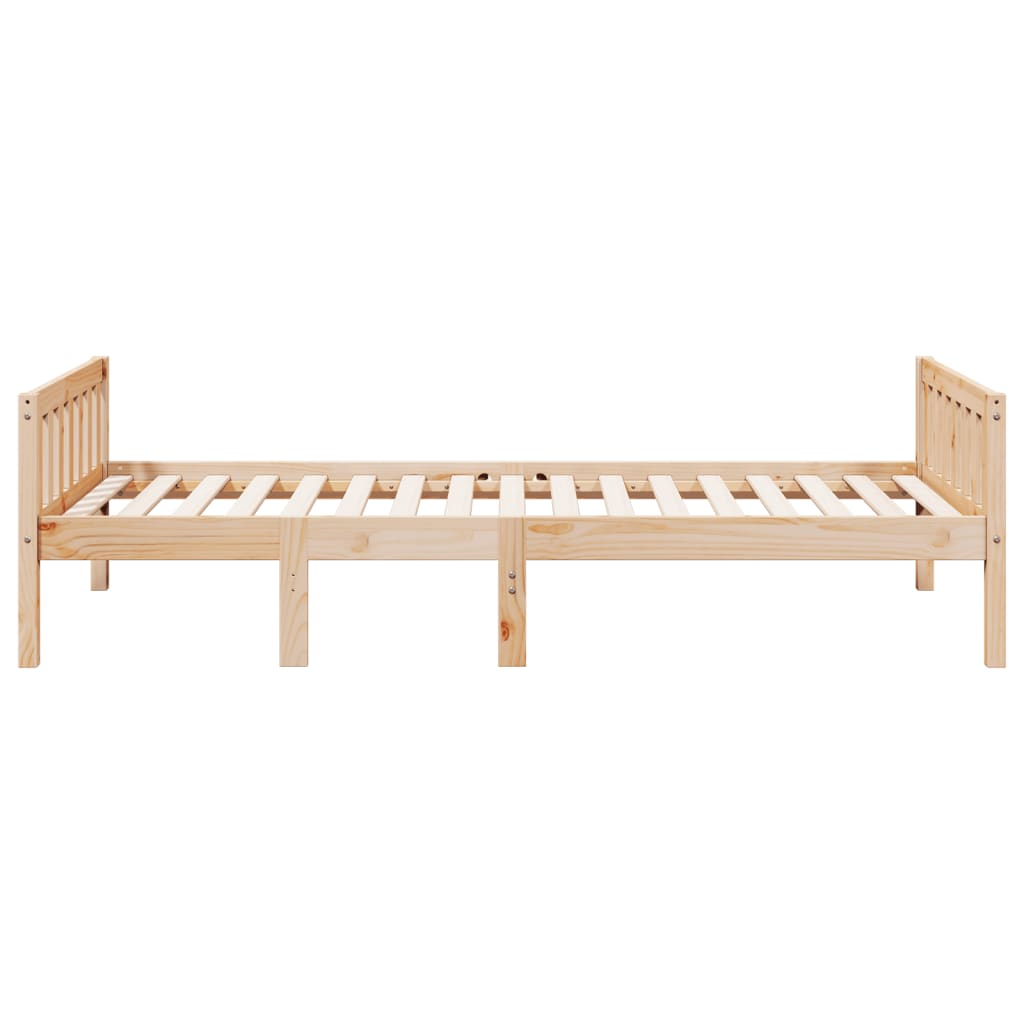 Lit enfant sans matelas 90x190 cm en pin massif