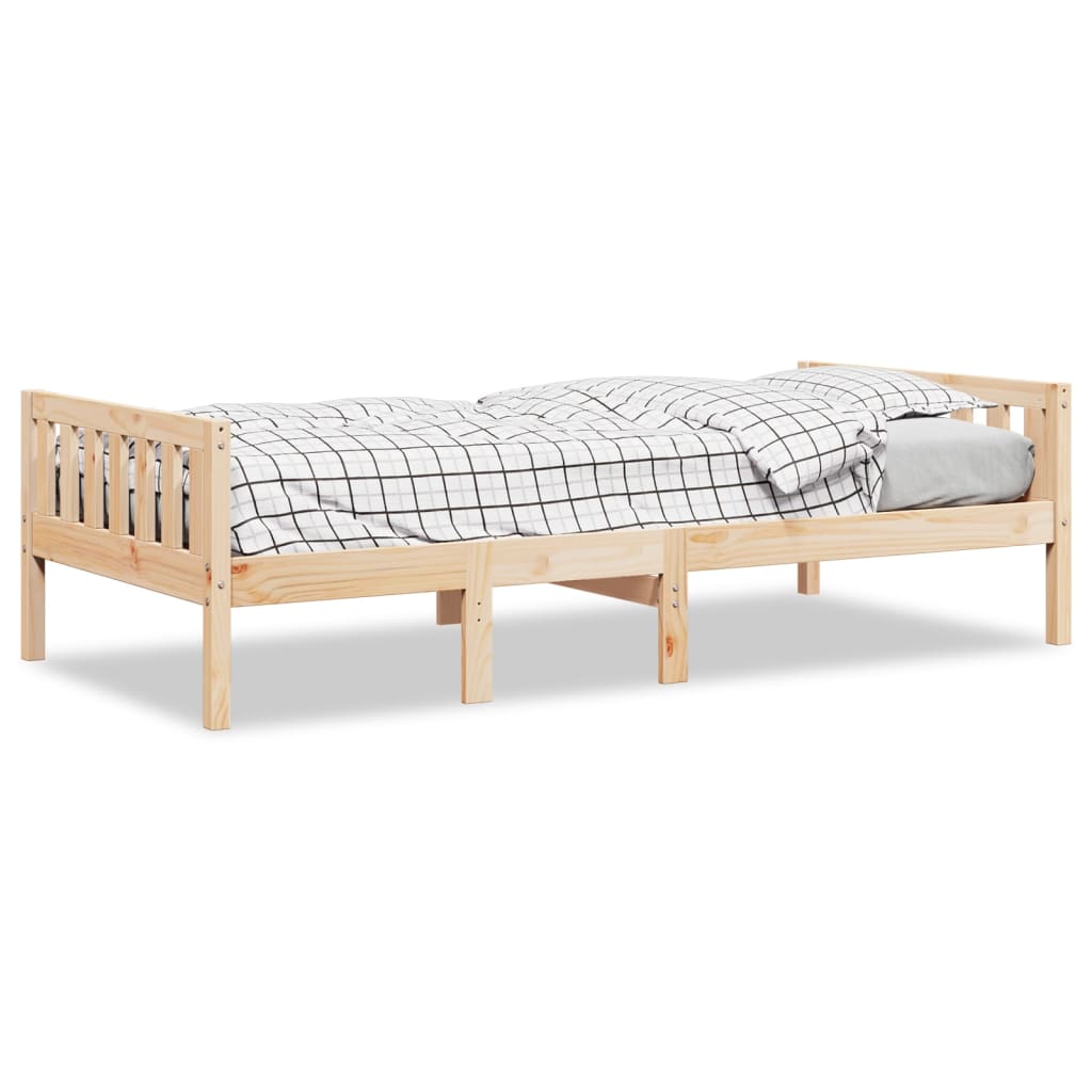 Lit enfant sans matelas 75x190 cm en pin massif