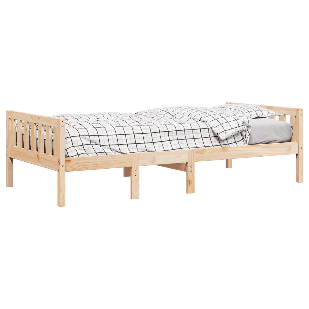 Lit enfant sans matelas 75x190 cm en pin massif