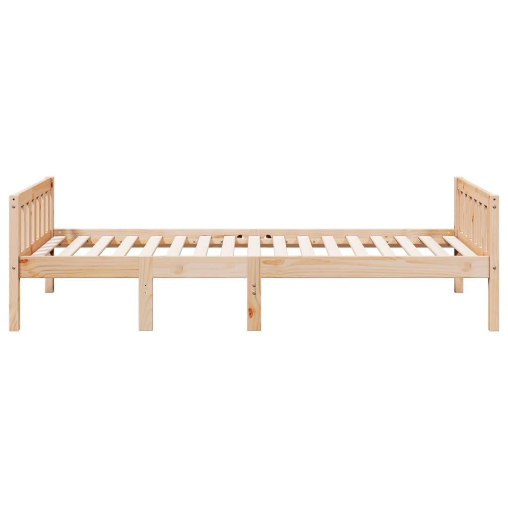 Lit enfant sans matelas 75x190 cm en pin massif