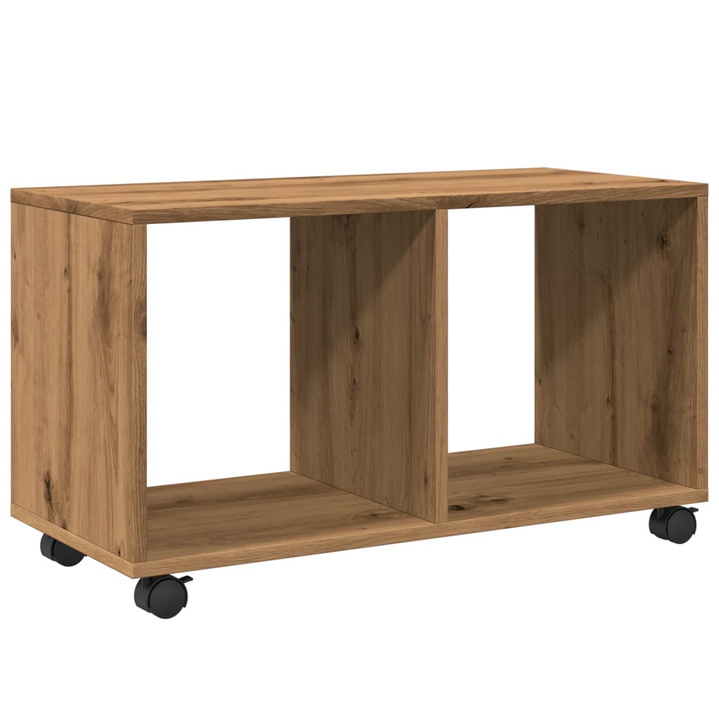 Rolling Cabinet Artisan Oak 72x33x42.5 cm Wood Material