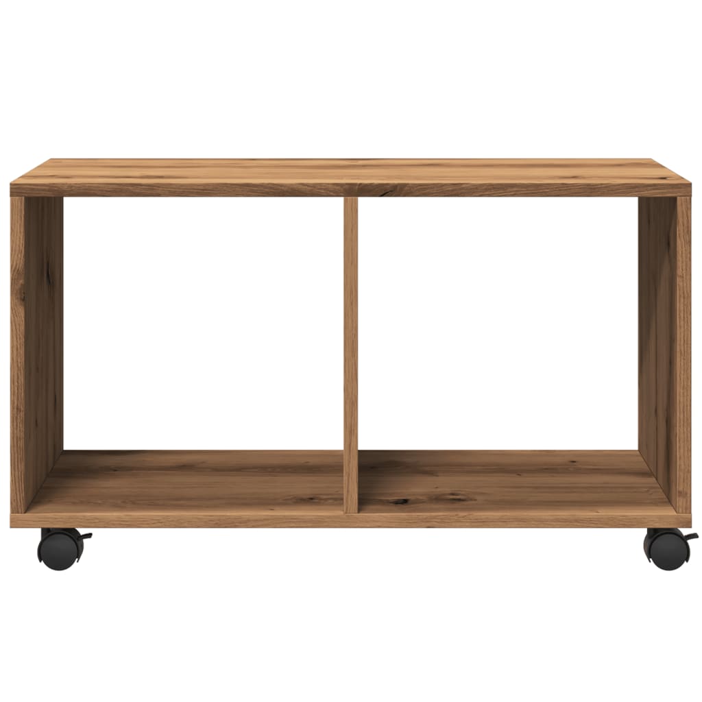 Rolling Cabinet Artisan Oak 72x33x42.5 cm Wood Material