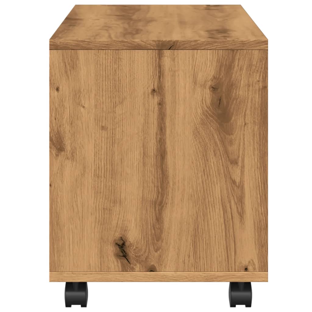Rolling Cabinet Artisan Oak 72x33x42.5 cm Wood Material