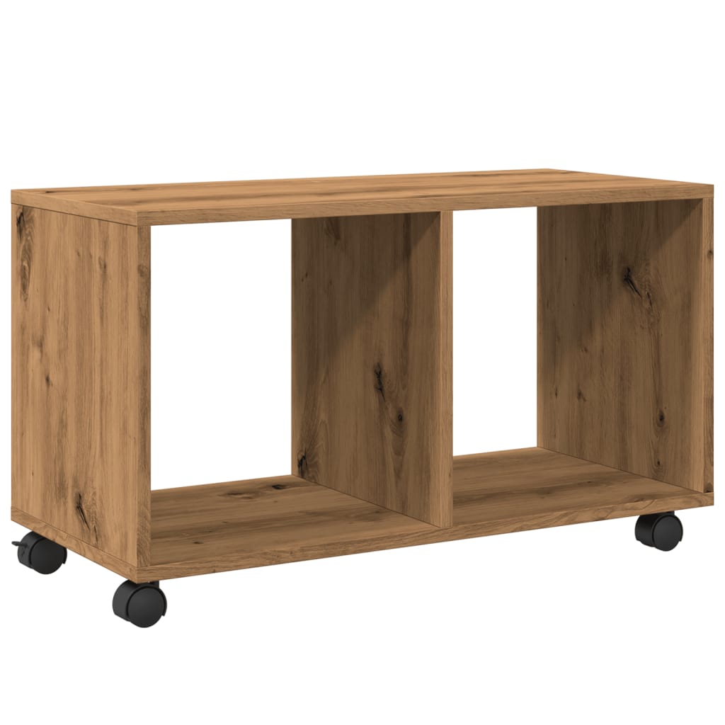 Rolling Cabinet Artisan Oak 72x33x42.5 cm Wood Material