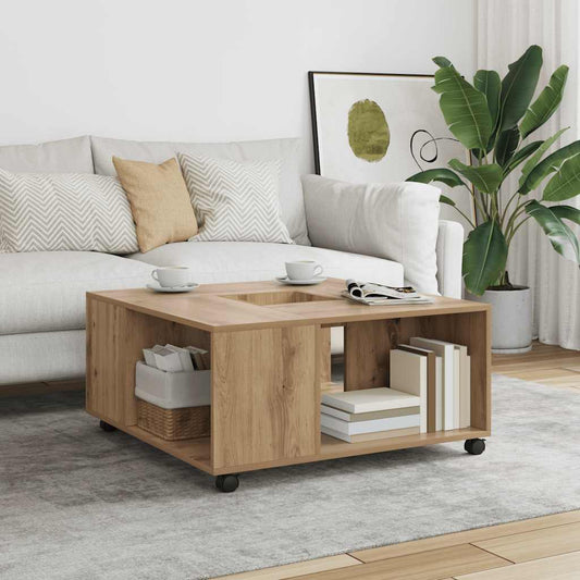 Couchtisch Artisan-Eiche 80x80x40 cm Holzwerkstoff