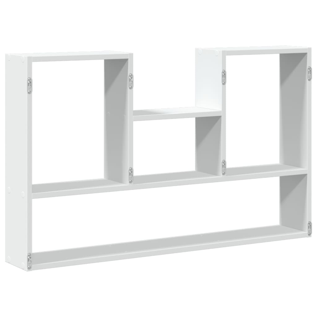 Wall Shelf White 99x15x60 cm Wood Material
