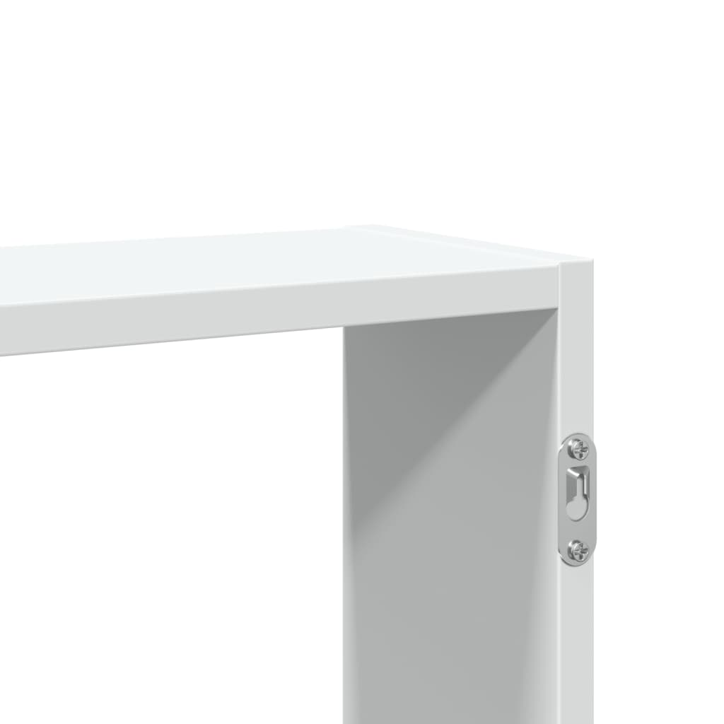 Wall Shelf White 99x15x60 cm Wood Material