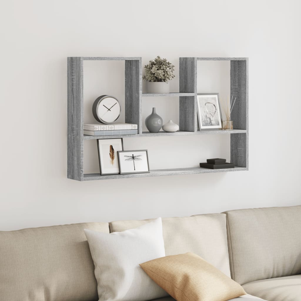Wall shelf Grey Sonoma 99x15x60 cm wood material