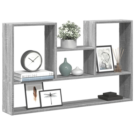 Wall shelf Grey Sonoma 99x15x60 cm wood material