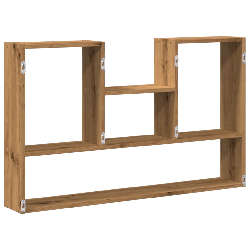 Wall shelf Artisan oak 99x15x60 cm wood material