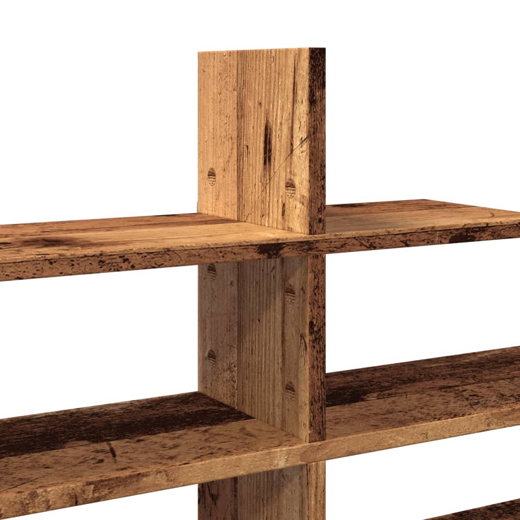 Wall shelf old wood look 124.5x18x60.5 cm wood material