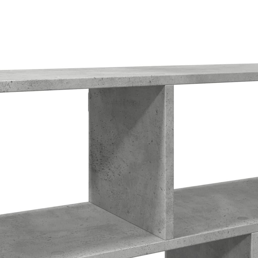 Wall shelf concrete grey 100x25x50 cm wood material