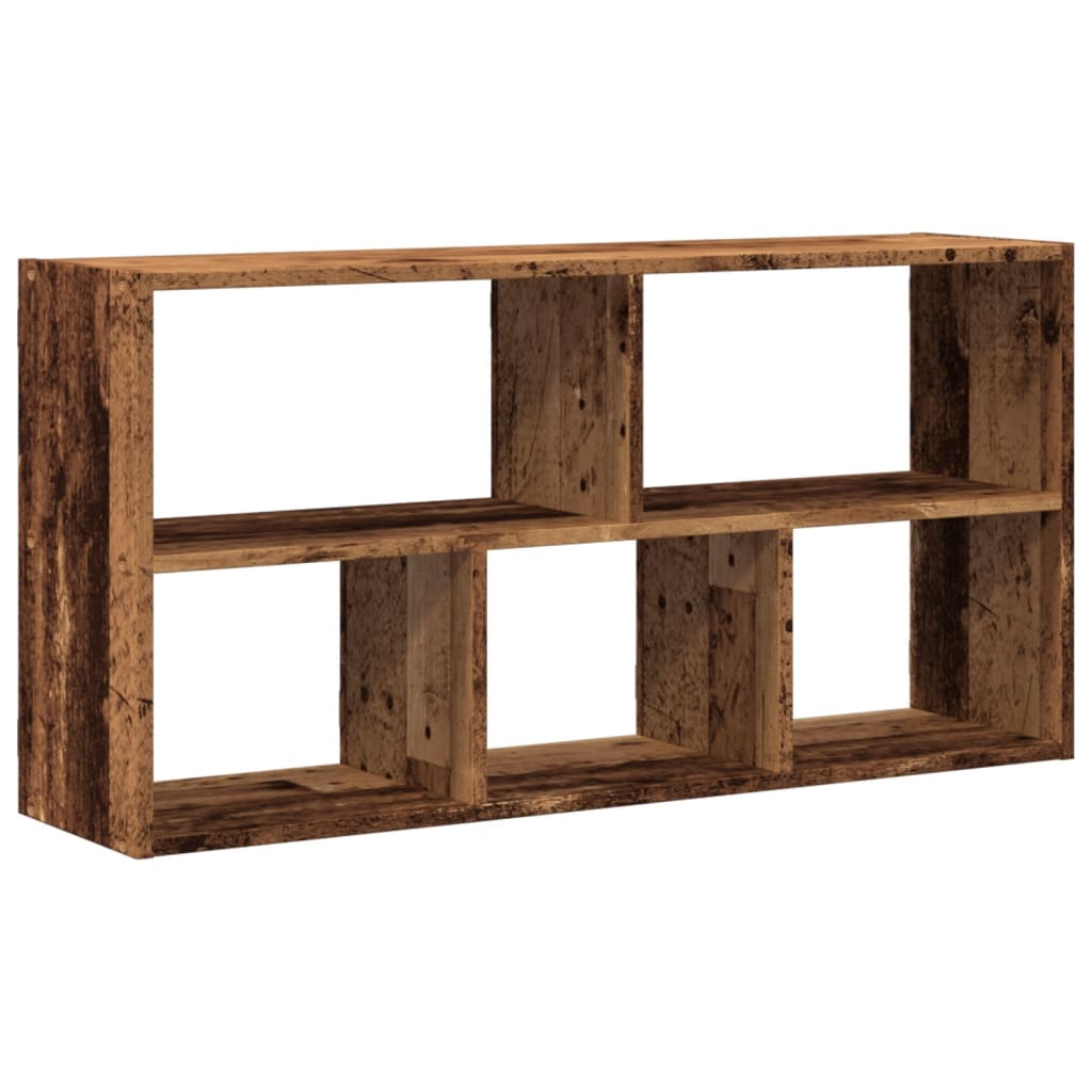 Wall shelf old wood look 100x25x50 cm wood material