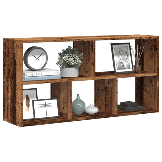 Wall shelf old wood look 100x25x50 cm wood material