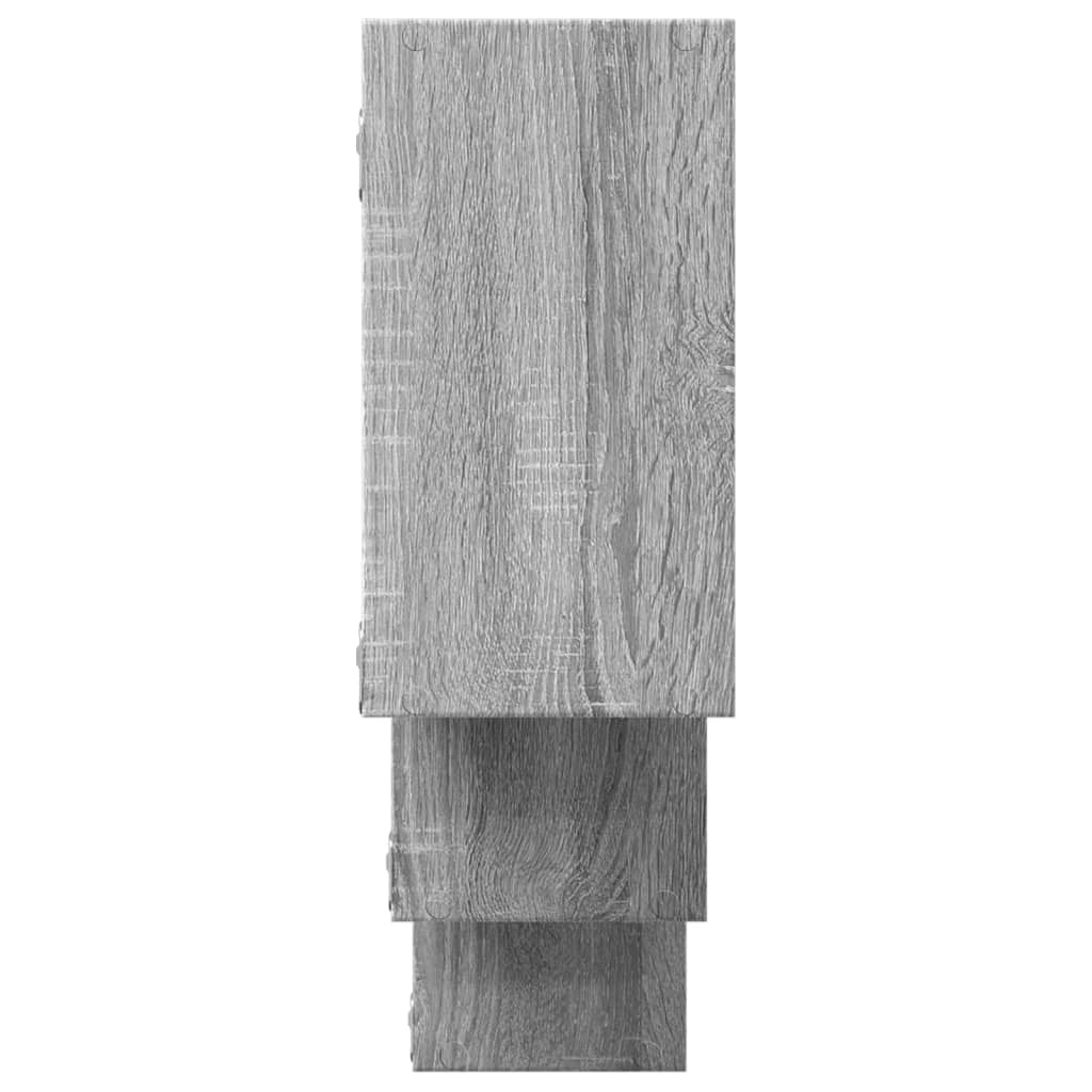 Wall shelf Grey Sonoma 159x18x66 cm wood material
