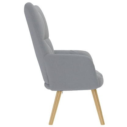 Relaxsessel Hellgrau Stoff