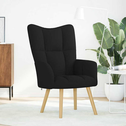 Relaxsessel Schwarz Stoff