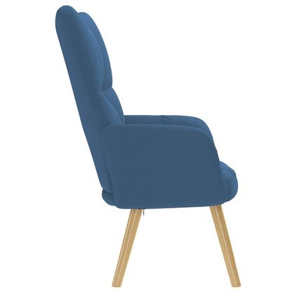 Relaxsessel Blau Stoff