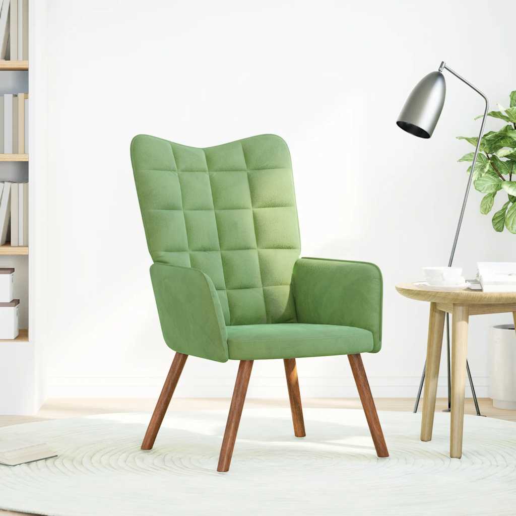 Relaxsessel Hellgrün Samt