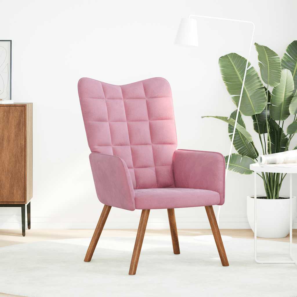 Relaxsessel Rosa Samt