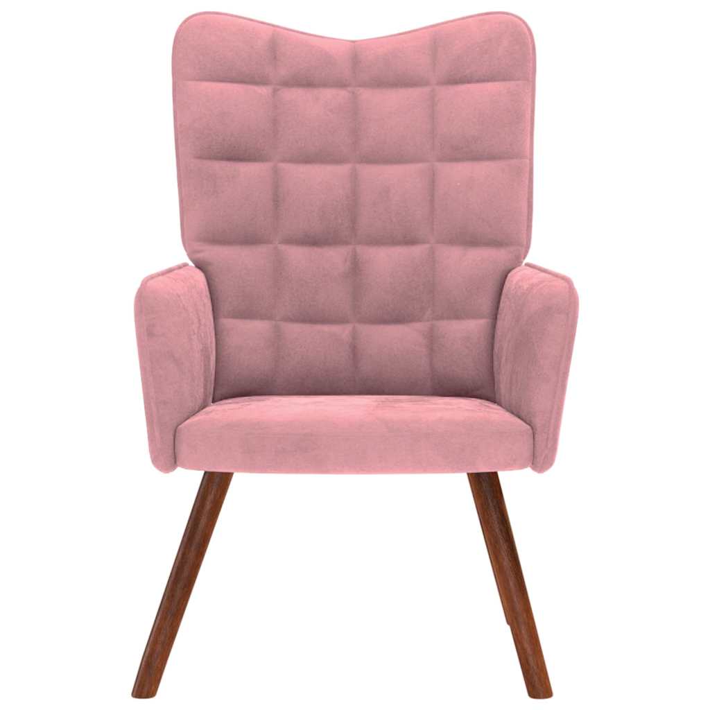 Relaxsessel Rosa Samt