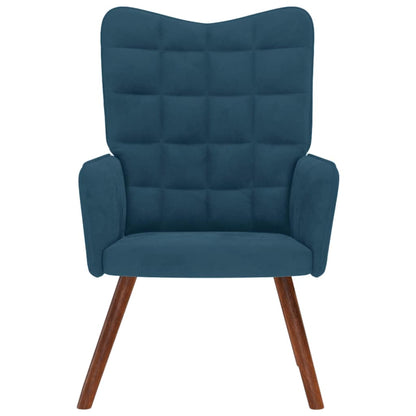 Relaxsessel Blau Samt