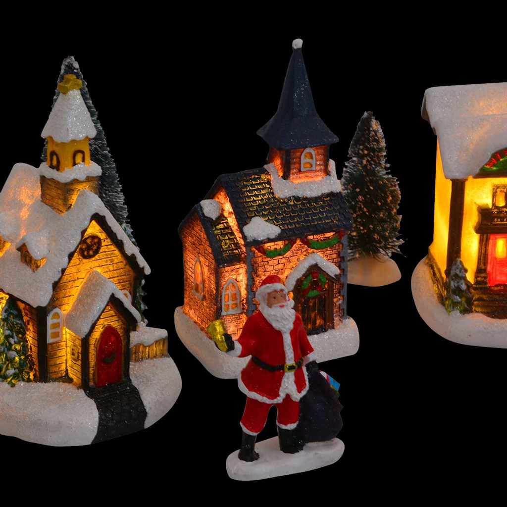 Weihnachtlicher Tischdekoration Mehrfarbig Harz, Plastik