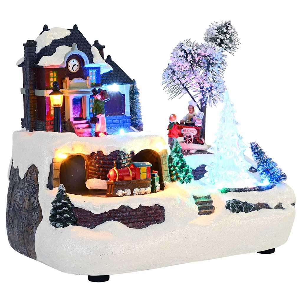Weihnachtlicher Tisch Mehrfarbig 23,5 x 16 x 18,5 cm Harz