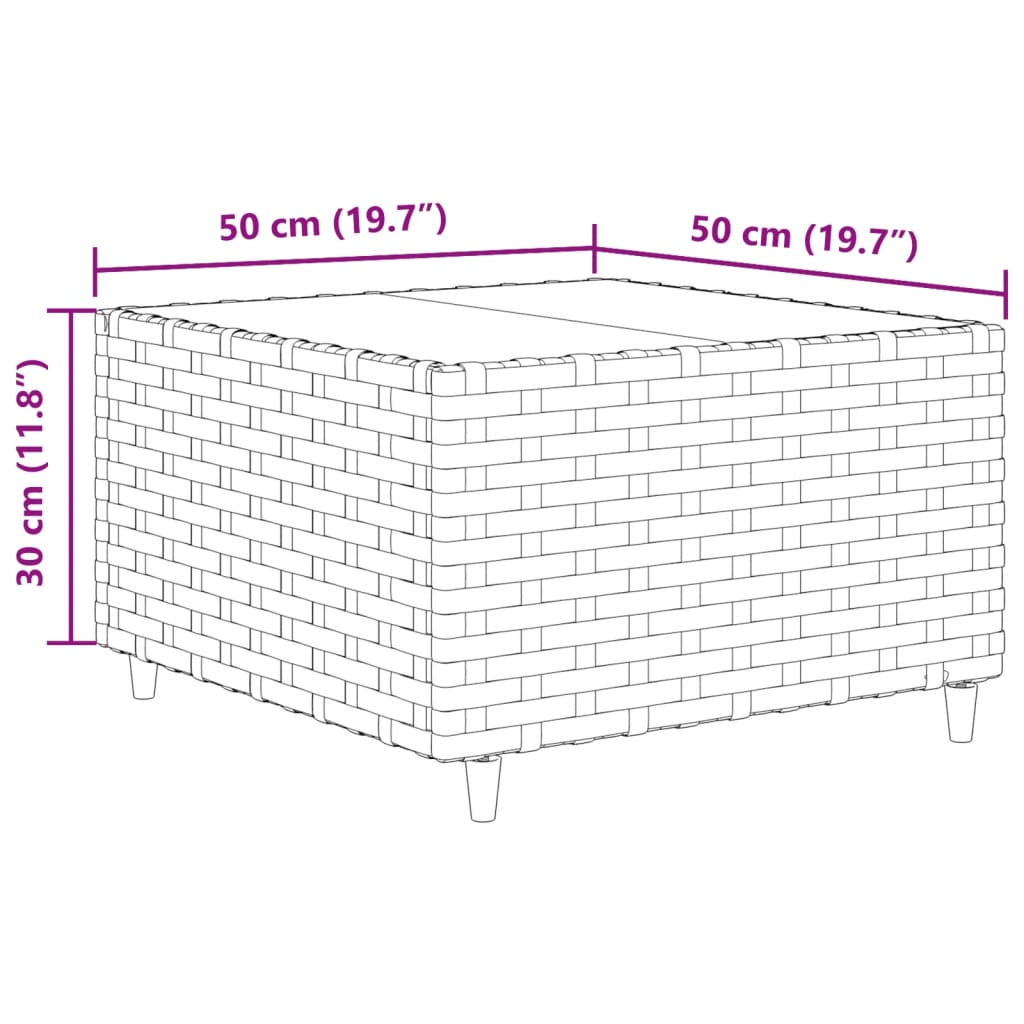 5-tlg. Garten-Lounge-Set mit Kissen Schwarz Poly Rattan