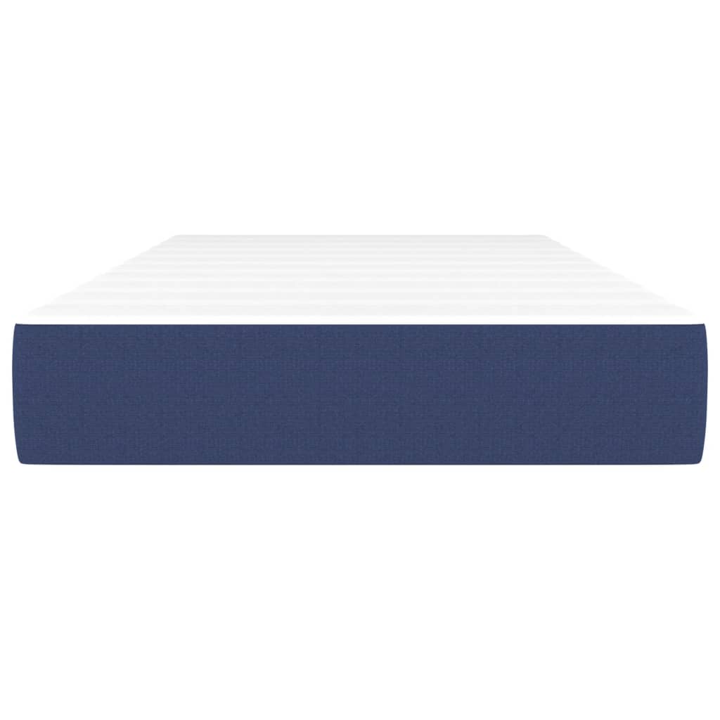 Matelas à ressorts ensachés pour enfant tissu bleu 80x160 cm